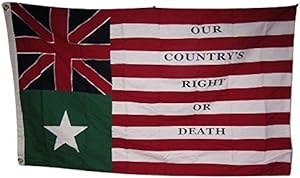 100% Cotton 3x5 Embroidered Baker's San Felipe Right or Death Flag 3'x5' with Clips