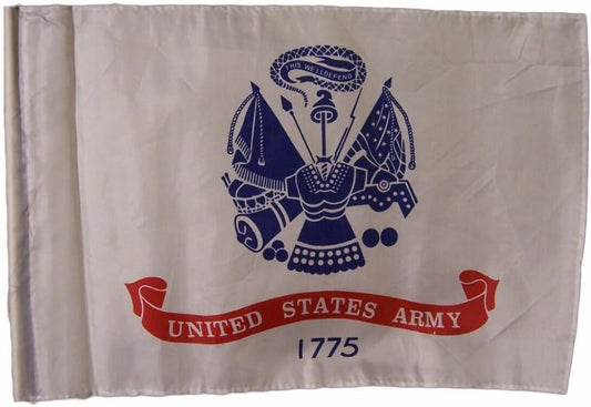 12x18 12"x18" U.S. Army White Sleeve Flag Boat Car Garden Polyester