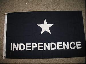 100% Cotton 3x5 Embroidered Captain Scotts Texas Independence Flag 2 Clips