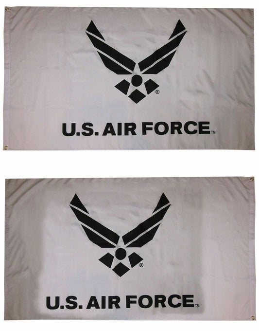 3x5 USAF U.S. Air Force Wings White 3'x5' Double Sided Poly Flag Banner