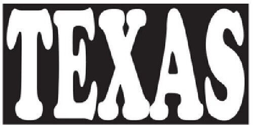 TEXAS BORDER PATROL BLACK Vinyl Decal Bumper Sticker
