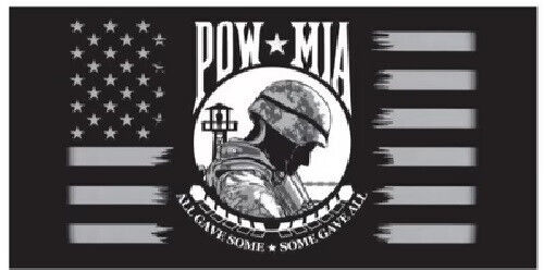 POW MIA ALL GAVE SOME SOME GAVE ALL TACTICAL BLACK Vinyl Decal Bumper Sticker