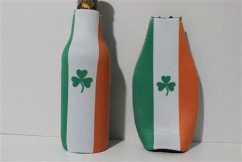 Ireland Irish Clover Shamrock Bottle Insulator Jacket