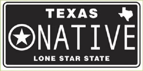 TEXAS NATIVE BLACK TACTICAL Vinyl Decal Bumper Sticker R2 3.75x7.25"