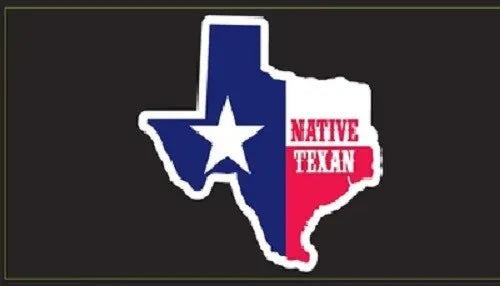 TEXAS NATIVE MAP BLACK TACTICAL Vinyl Decal Bumper Sticker  3.75”x7.5”