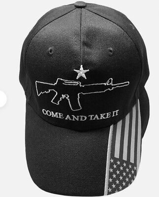 TRUMP 2024 COME AND TAKE IT ASSAULT RIFLE 2ND AMENDMENT TACTICAL BLACK HAT CAP