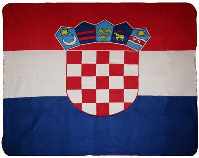 Croatia Croatian Flag 50x60 Polar Fleece Blanket Throw Super Soft