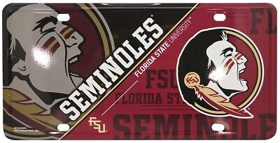 Florida State University FSU Seminoles 6"x12" License Plate OFFICIALLY LICENSED