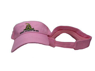 Gadsden Tea Party Pink Embroidered Don't Tread On Me Visor