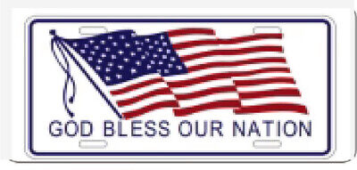 GOD BLESS OUT NATION 6"x12" License Plate Sign