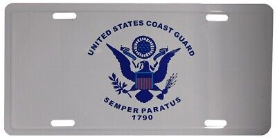 United States Coast Guard Emblem 6"x12" License Plate - Officially Licensed