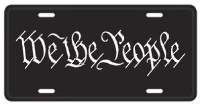 License Plate We The People Auto Truck car tag Aluminum NRA PLATE