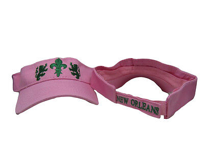 Embroidered Fleur De Lis Pink New Orleans Saints Visor