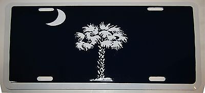 South Carolina SC Blue Palmetto State 6"x12" Aluminum License Plate Sign