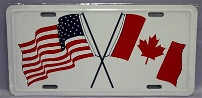 USA United States Canada Canada 6"x12" Aluminum License Plate Tag