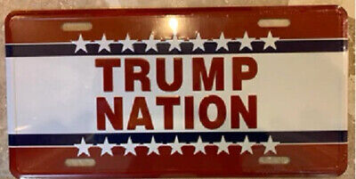 TRUMP NATION Donald Trump MAGA President 6"x12" Aluminum License Plate