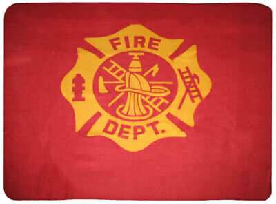 Fire Fighters Fire Department 50x60 Polar Fleece Blanket Throw