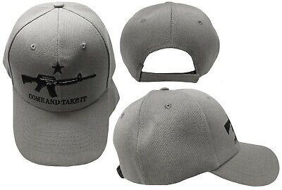 TRUMP 2024 NRA Come and Take it M4 AR-15 GRAY GREY 2nd Amendment Baseball Hat