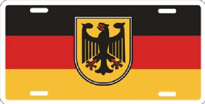 GERMAN FLAG WITH EAGLE License Plate FREE SHIPPING!!!