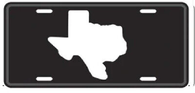 BLACK TEXAS MAP TACTICAL 6"x12" License Plate Sign