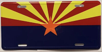 STATE OF ARIZONA Aluminum Embossed License Plate