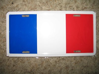 France French 6"x12" Aluminum License Plate Tag