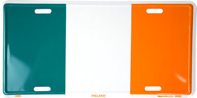 Irish Ireland 6"x12" Aluminum License Plate Tag made in usa