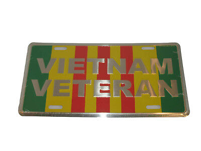 Vietnam Vet Veteran Ribbon World War 6"x12" Aluminum License Plate