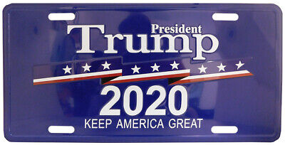 President Trump 2020 Keep America Great Blue 6"x12" License Plate USA Made