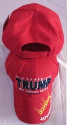 TRUMP 2024 KEEP AMERICA GREAT SIGNATURE Adjustable Embroidered Cap Hat