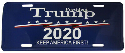 President Trump 2020 Keep America First 6"x12" Aluminum License Plate USA Made