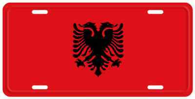 Albania Albanian Country 6"x12" Aluminum License Plate Sign