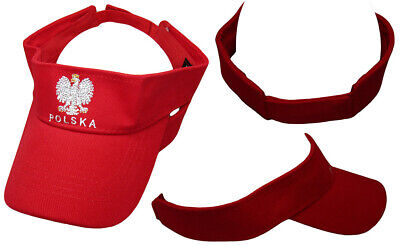 Polska Poland Eagle Red Embroidered Visor