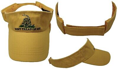 Trump 2024 Gadsden Tea Party No Obama Dont Tread on me Yellow Visor hat