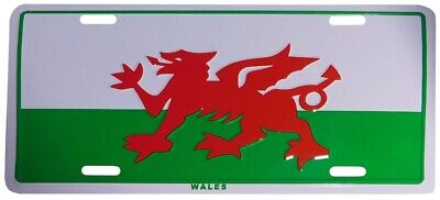 Wales UK United Kingdom 6"x12" Aluminum License Plate Sign