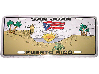 San Juan Puerto Rico 6"x12" Aluminum License Plate Tag