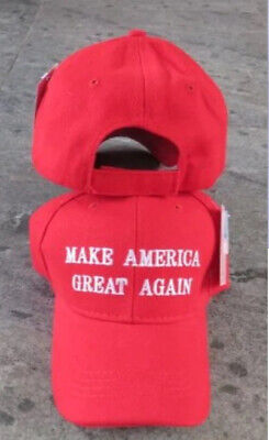 TRUMP 2024 MAGA MAKE AMERICA GREAT AGAIN RED Embroidered Donald Trump Cap