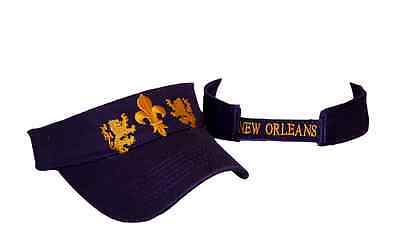 Embroidered Purple New Orleans Saints Visor