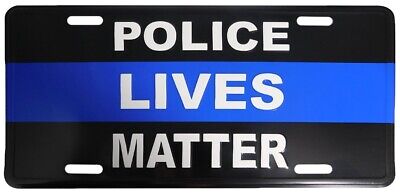 Police Lives Matter Thin Blue Line 6"x12" License Plate