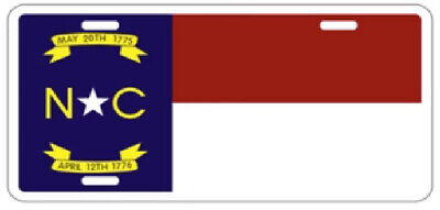 North Carolina STATE Embossed License Plate 6"x12" License Plate Sign