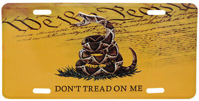 Gadsden Don't Tread One Me Live Rattlesnake We The People 6"x12" License Plate