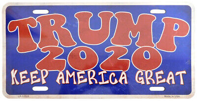 Trump 2020 Keep America Great 6"x12" Aluminum License Plate LP-12523 USA Made