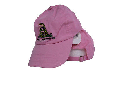 TRUMP 2024 washed style Pink Gadsden Tea Party dont tread on me Hat Cap