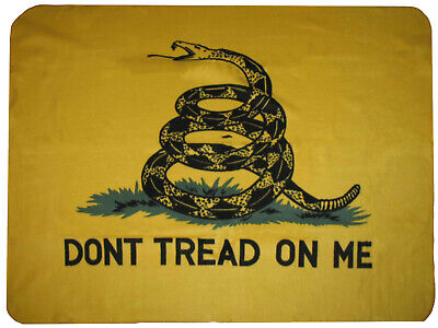 Gadsden Culpeper Tea Party "Don't Tread on me" 50x60 Polar Fleece Blanket Throw DTOMc