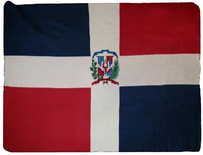 Dominican Republic Flag 50x60 Polar Fleece Blanket Throw Super Soft