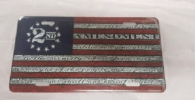 2ND AMENDMENT WE THE PEOPLE BETSY ROSS USA PATRIOTIC 6"x12" License Plate Sign