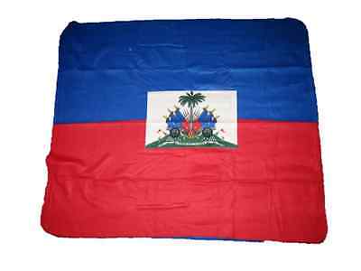 Haiti Flag 50x60 Polar Fleece Blanket Throw