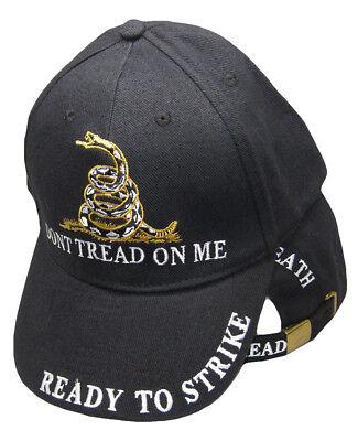 TRUMP 2024 Liberty or Death Gadsden Don't Tread on Me Black Hat Cap