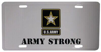 United States Army Star Army Strong 6"x12" License Plate - Officially Licensed