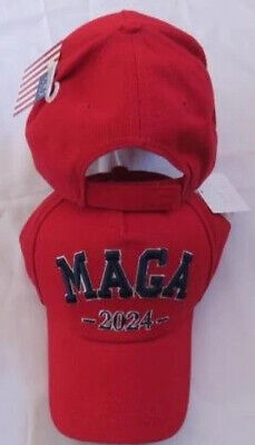 TRUMP 2024 MAGA BIDEN SUCKS EMBROIDERED RED HAT CAP